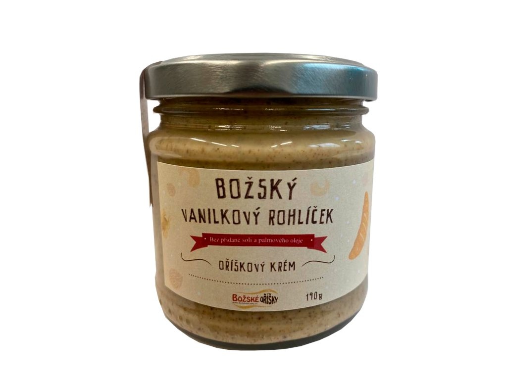 Božský vanilkový rohlíček 190 g Božské oříšky 